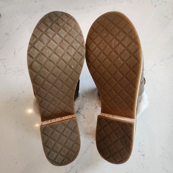 Chanel Suede Calfskin Shearling Turn Lock Clogs, Authentic - Picture 9 of 11